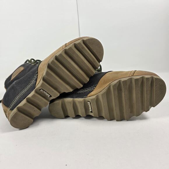 Sorel Boots Womens Size 8 PDX Wedge Ankle Bootie Hidden Heel Gray Brown NL2174 - Picture 9 of 9